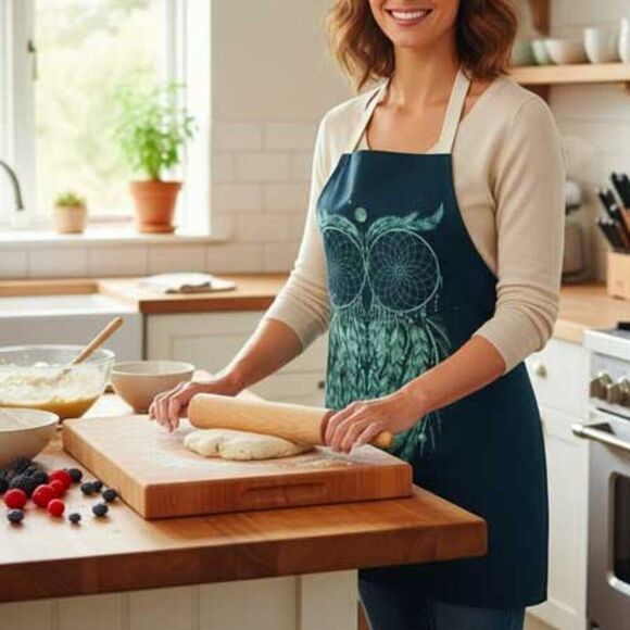 2/$21 Ladies Owl Apron - Picture 4 of 7